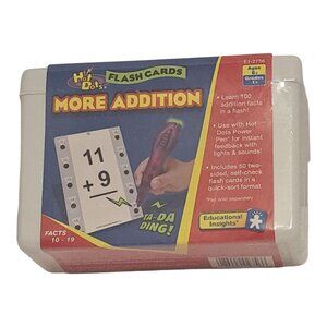 Hot Dots Flash Cards Educational Insights Math EI-2756 More Addition Homeschool